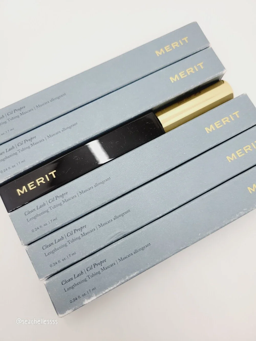 MERIT Clean Lash Lengthening Tubing Mascara Black Brand New In Box Full Size